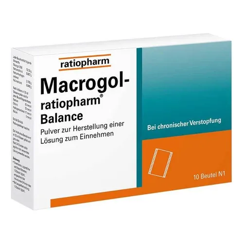Macrogol-ratiopharm Balance Pulver 10 St