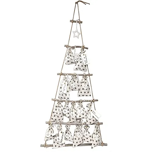 Frau WUNDERVoll DIY Adventskalender Sticker mit Holzbaum von Frau Wundervoll