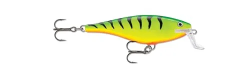 Rapala - Shadow Rap Angelköder - Angelzubehör für Süßwasser - Reaktiver und Aggressiver Kunstköder - Lauftiefe 0.6-1.2m - Fischköder 11cm, 13g - Hergestellt in Estland - Firetiger