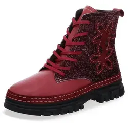 Damen Stiefelette rot 39 EU