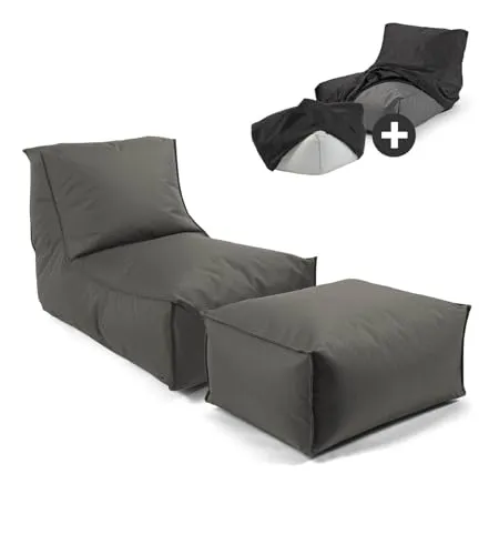 mokebo Sitzsack Der Sundowner mit Hocker