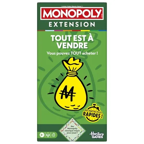 Monopoly, Erweiterung (klassisches Monopoly Spiel zum Spielen erforderlich) – französische Version