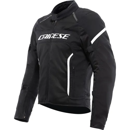 Dainese Air Frame 3 Herren Motorradjacke 48 - Schwarz/Weiß - Hochwertige Motorradjacke für Herren in Größe 48, atmungsaktiv und belüftet, ideal für den Sommer. Mit herausnehmbaren Protektoren und regulierbarer Passform für optimalen Komfort.