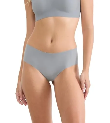 Sloggi Damen Unterhose Zero Feel 2.0 Hipster, XL, Chrome