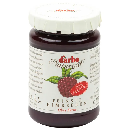 Food-United Himbeer passiert Naturrein DARBO KONFITÜRE EXTRA 225g Single-Glas