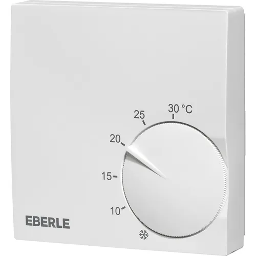 Eberle Controls RTR-S 6121-6 Raumtemperaturegler extra flach - Thermostat für 230V Heizsysteme, extra flach mit nur 18,5 mm Aufbauhöhe. Ideal für elegante Wandmontage und effiziente Heizungsregelung.