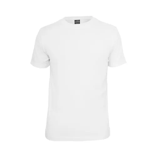Urban Classics Herren T-Shirt Basic Tee einfarbig, Kurzarm, Farbe White, Größe M