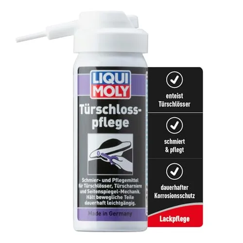 LIQUI MOLY Türschlosspflege, Art.-Nr. 1528 I 50 ml Türschlossenteiser Auto für Schließzylinder, Zündschlösser, Türschlösser u.v.m. I Sprühfett Enteisungsspray I Enteist, pflegt & schmiert