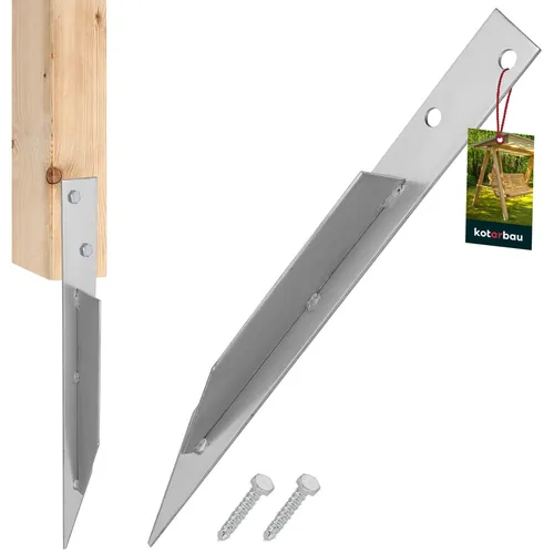 KOTARBAU® Universal Einschlaghülse Bodenanker für Schaukel 1 Stk. + 2 Schrauben