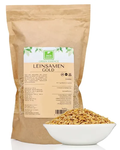 Leinsamen Gold ganze 1kg vegan  ganze goldene Körner Naturbelassen