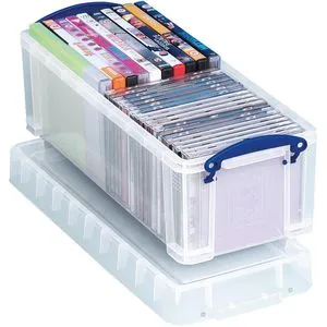 Really Useful Box Aufbewahrungsbox 6,5 Liter - transparent, stabil und stapelbar für optimalen Überblick und Platzersparnis
