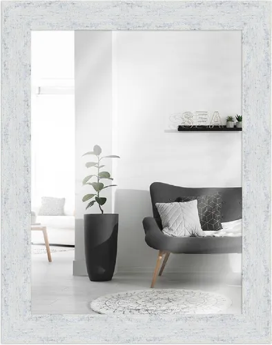 MendeFrames Wandspiegel H610 Vintage-Look 40x50 cm - Eleganter Wandspiegel im Vintage-Look für jeden Raum. Mit einem stabilen Holzrahmen und stilvollem Design ist er ideal zur Raumgestaltung und schafft eine besondere Atmosphäre.