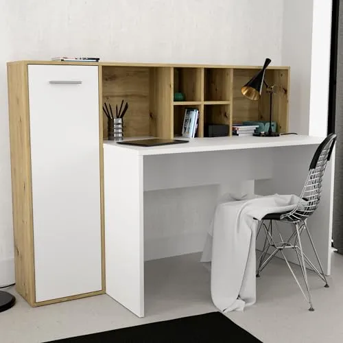 FORTE Schreibtisch Eilat 158 x 116 x 60 cm