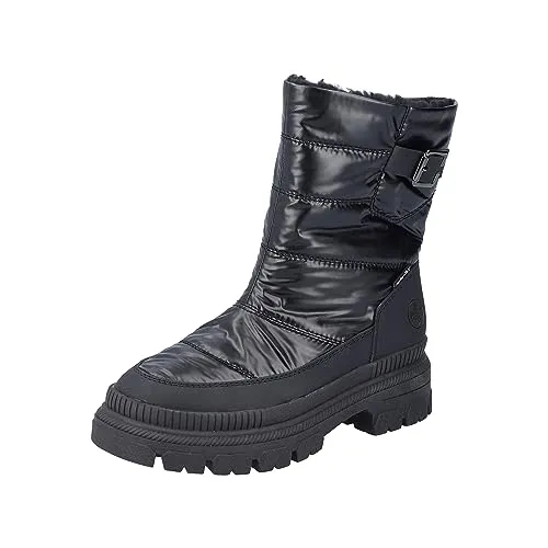 Rieker Damen Stiefeletten Y9380 - Wanderschuhe mit wasserabweisendem Obermaterial und bequemem Plateauabsatz für stilvolle Abenteuer in jedem Wetter.