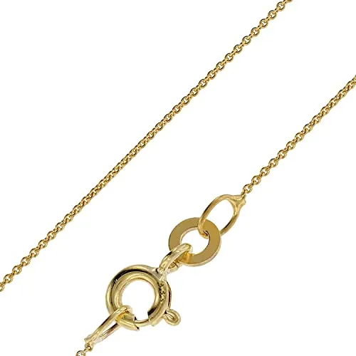 trendor Feine Ankerkette 333 Gold (8 Karat) Halskette - Elegante Damen Goldkette aus 333 Gold (8 Karat), zeitloses Design, perfekt verpackt in einer Geschenkbox für besondere Anlässe.