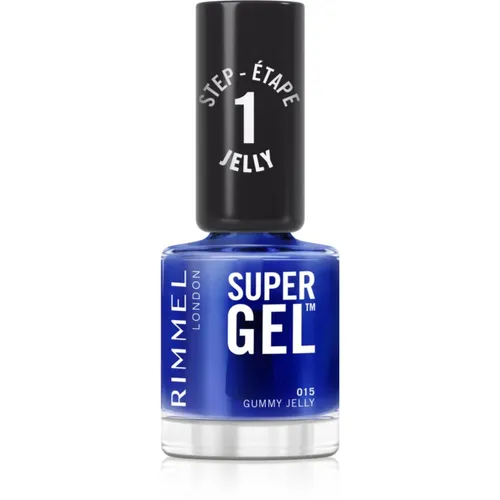 Rimmel Super Gel Gel-Lack für Fingernägel - keine UV/LED Lampe erforderlich Farbton 015 Gummy Jelly 12 ml