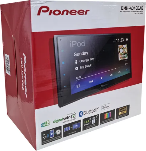 Pioneer DMH-A340DAB - 2-DIN Digital Media-Receiver, leistungsstarkes Entertainment für Ihr Auto und einfache Installation