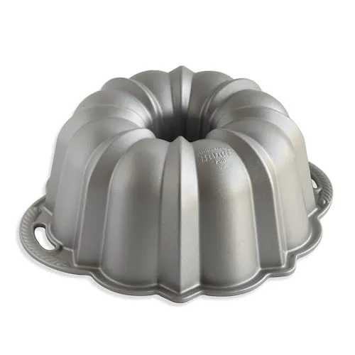 Produktbild Nordicware Collection Bundt Pan Nordic Ware Platinum Anniversary Gugelhupfform, Aluminium, Silber, 12 Cup Capacity