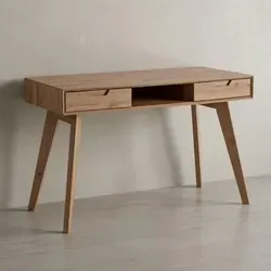 Kadima Design HARZ Computertisch mit 2 Schubladen in beige von KADIMA DESIGN