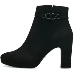 Tamaris Stiefelette 1-25349-41 001 - Wanderschuhe mit gepolsterter TOUCH-IT Decksohle und ANTIslide Technologie für sicheren Halt. Pflegeleichtes Obermaterial und bequemer Blockabsatz von 9 cm.