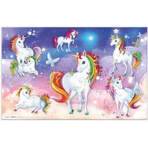 Herma Schreibunterlage 19692, mehrfarbig, Karton, Einhorn, 55 x 35cm