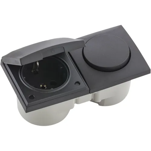 BERKER Integro Flow Anthrazit in schwarz von Berker