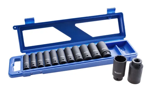 Steckschlüsseleinsätze 1/2 Zoll 12-Kant Nüsse 13-32mm - Nusssätze in 12-Kant Ausführung, aus robustem Chrom Vanadium Stahl, ideal für professionelle Anwendungen und Heimwerkerprojekte.