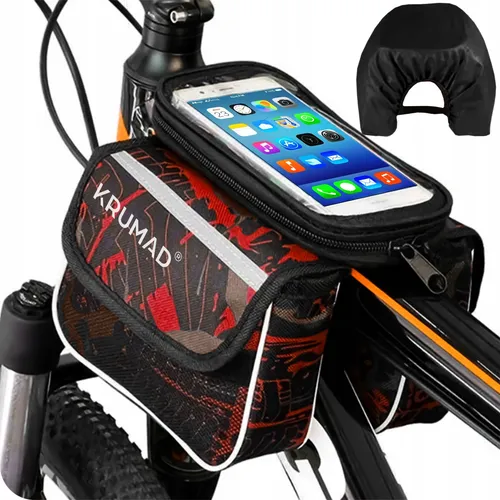 KRUMAD Fahrrad Rahmentasche Handyhalterung Wasserdicht Touchscreen Etui
