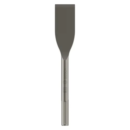 Bosch Accessories 2608690100 Flachmeißel 50mm SDS-Max - Der Flachmeißel mit SDS-Max ist perfekt für das schnelle Entfernen von Fliesen. Seine selbstnachschärfende Kante sorgt für präzises Arbeiten in schmalen Fugen. Hohe Lebensdauer und 30 % höhere Abtragsrate als herkömmliche Meißel.