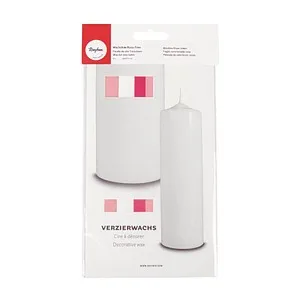 Rayher 31449000 Wachsfolie Rosa-Töne, 20x6,5cm, 4 Farben sort., SB-Btl 4Stück