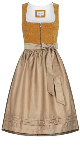 Nübler Midi Dirndl Kira in Gelb, Größe:44 in gelb von Nübler