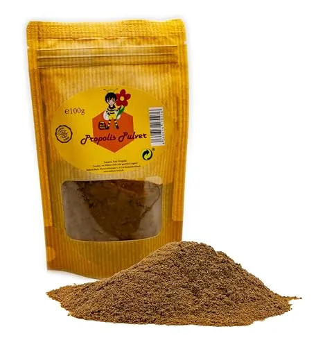 Imkerei Beck® - Natürliches Propolis Pulver (100g), fein gemahlen und gereinigt, ohne Zusatzstoffe direkt vom deutschen Imker. Zur Herstellung einer eigenen Salbe, Tropfen und Tinktur