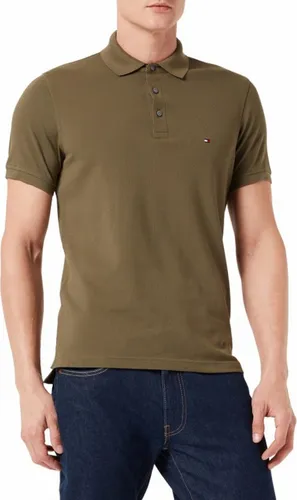 Tommy Hilfiger Poloshirt kurzarm in Armee-Olivgrün in braun von Tommy Hilfiger