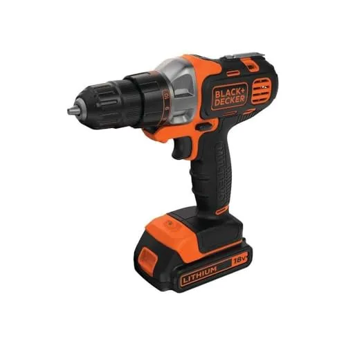 Black+Decker Multievo Akku-Multifunktionswerkzeug Starter-Set 18V - Vielseitiges Akkuschrauber-Set für Bohren, Schrauben, Sägen und Schleifen. Mit LED-Leuchte für optimale Sicht und ergonomischem Design für besten Komfort.