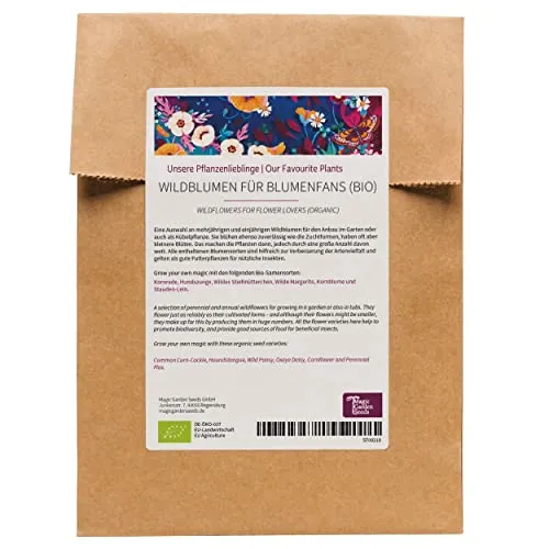 Unsere Pflanzenlieblinge: Wildblumen für Blumenfans (Bio) - Samenset mit 6 wunderbaren Sorten für den wilden Blütenrausch- macht glücklich!