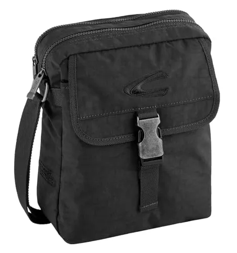 camel active Journey Herren Umhängetasche - Praktische Crossbody Bag in Schwarz - Umhängetaschen mit schickem Design, hoher Qualität und Funktionalität. Ideal für den Alltag mit kompakten Maßen von 21 x 26 x 11 cm.