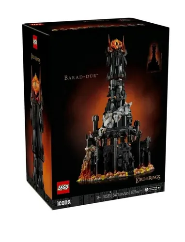 LEGO 10333 Der Herr der Ringe: Barad-dûr - LEGO Icons Set mit 5471 Teilen und 10 Minifiguren, ideal für Sammler und Fans des Herr der Ringe Universums. Perfekt für kreative Bauabenteuer!