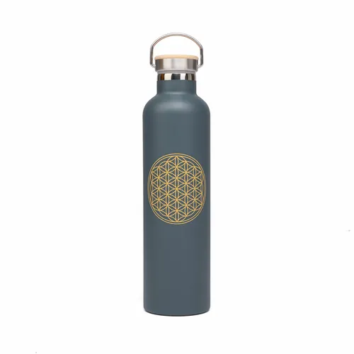 Isolier-Trinkflasche 1l, Edelstahl anthrazit
