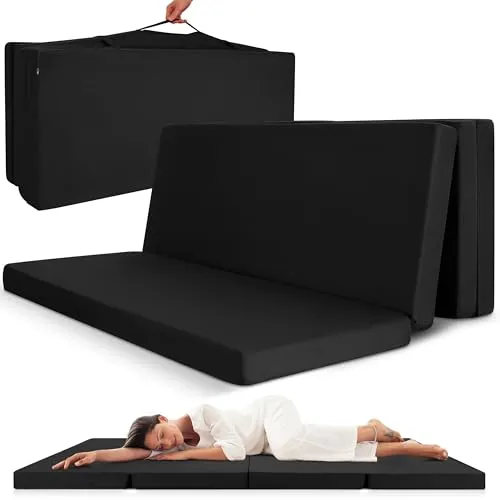 Beautissu Klappmatratze 120x195 cm – Faltmatratze für Gäste - Matratzen: Vielseitige Klappmatratze, perfekt als Gästebett oder Reisematratze, mit 7 cm dickem Schaumstoffkern für hohen Komfort und waschbarem Bezug für Hygiene.