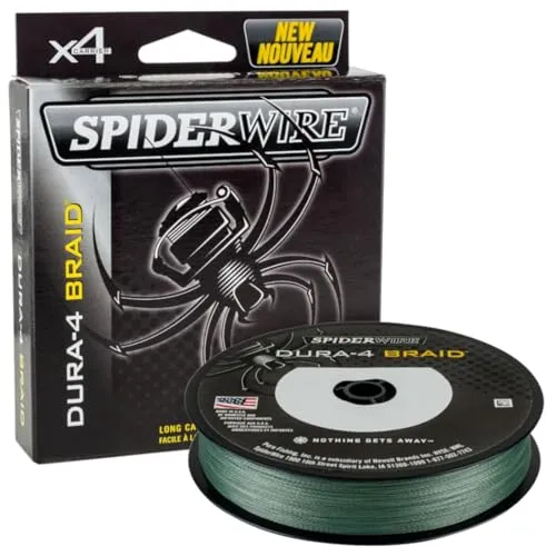 Spiderwire Filo da Pesca Dura 4 Green 0.12mm 300m Trecciato PE Dyneema Mare Spinning Surfcasting Carpfishing