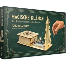 Magische Klänge – Das Theremin zum Selberbauen - Adventskalender mit 24 Türchen, enthält alle Bauteile für ein Theremin, das berührungslos musiziert und eine Weihnachtsmelodie abspielt. Ideal für Technik- und Musikliebhaber!