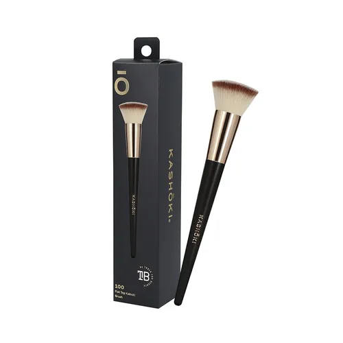 TB TOOLS FOR BEAUTY KASHOKI 100 - Flat Top Kabuki Pinsel, perfekter Make-up-Partner für einen gleichmäßigen Teint