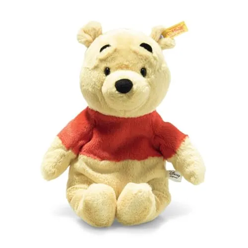 Steiff 024528 Soft Cuddly Friends Disney Winnie Puuh 29 cm - Kuscheltiere: Der 29 cm große Winnie Puuh aus kuschelweichem Plüsch ist perfekt zum Spielen und Kuscheln, mit Granulatsäckchen für spannendes Griffgefühl.