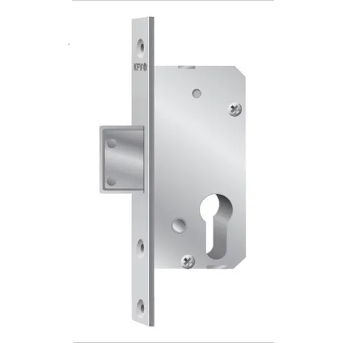 Riegelschloss 60 PZ, DM 30 mm Niro Flachstulp 160x24 mm, zweitourig