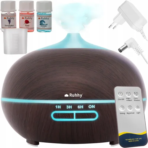 Ruhhy 4-in-1 Luftbefeuchter mit Aromatherapie, Ionisation und Fernbedienung