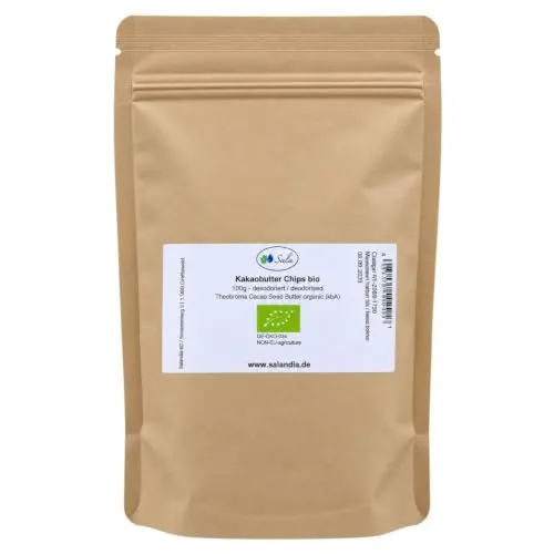 Sala BIO Kakaobutter Chips 100 g desodoriert für Schokolade Backen & Kosmetik