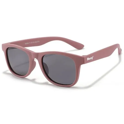 Maesy Kinder Sonnenbrille für 3-6 Jahre - UV400 Polarisierter Schutz - Flexibler und Biegsamer Rahmen - Sichere und Bequeme Kindersonnenbrille für Kleinkinder und Dreikäsehochs - Lino