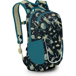 OSPREY Kinderrucksack Daylite Jr. Space Travel Print - Daypack für Kinder, funktional mit belüfteter Rückenplatte und zwei seitlichen Flaschenhaltern, ideal für Abenteuer und Ausflüge.