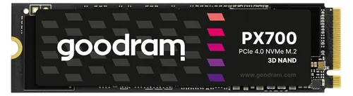 Goodram Px700 2TB SSD M.2 - Ultra-schnell und zuverlässig - Festplatte mit PCIe 4.0 Schnittstelle, bietet Lesegeschwindigkeiten von bis zu 7400 MB/s für blitzschnelles Laden von Spielen und Anwendungen.