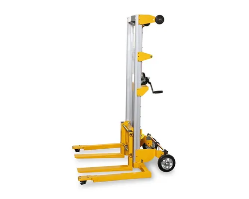 OSWALD Transportgeräte Hochhubwagen Materiallift AML227A verstellbare Auslegen 227 kg Tragkraft, 1200 mm, (AML227A), Hubsystem aus Aluminium, Gabelbreite 540 mm